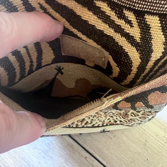 Vintage Pioneer Express Safari Tapestry Crossbody Travel Bag Y2K Animal Lovers - Picture 11 of 11